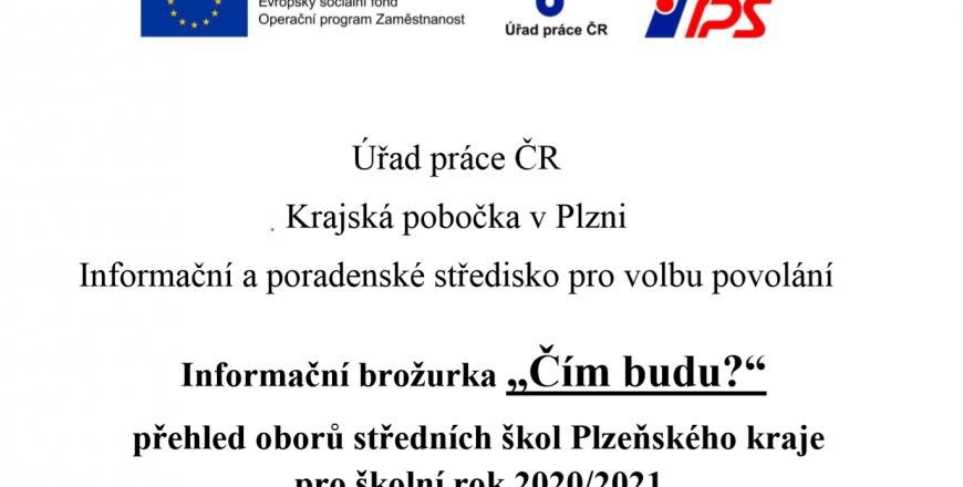 Aktuální verze brožury Čím Budu