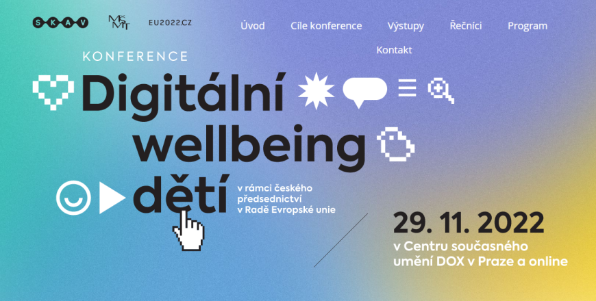 Jak na digitální wellbeing dětí? Poradit může nová kniha, výstupy z konference i speciální weby.