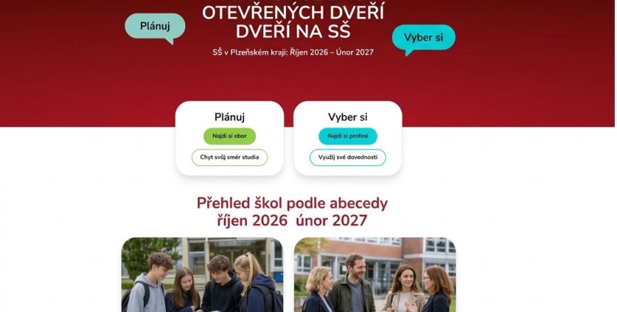 Dny otevřených dveří a festivaly SŠ: aktuální termíny on-line i na nástěnku kariérového poradce