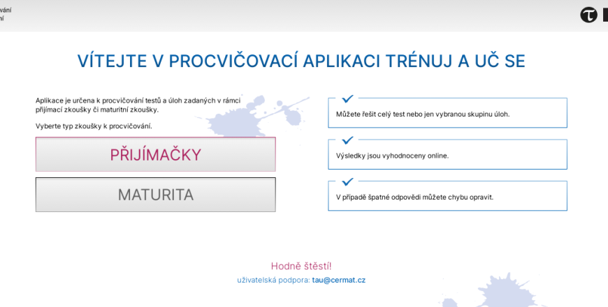 Trénuj a uč se: nový web zdarma pomůže studentům v přípravě na přijímačky i maturitu