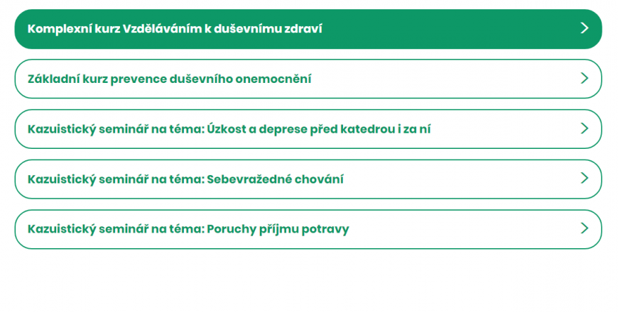 Zajímá vás oblast duševního zdraví žáků a učitelů? Zúčastněte se vzdělávacích akcí na toto téma.